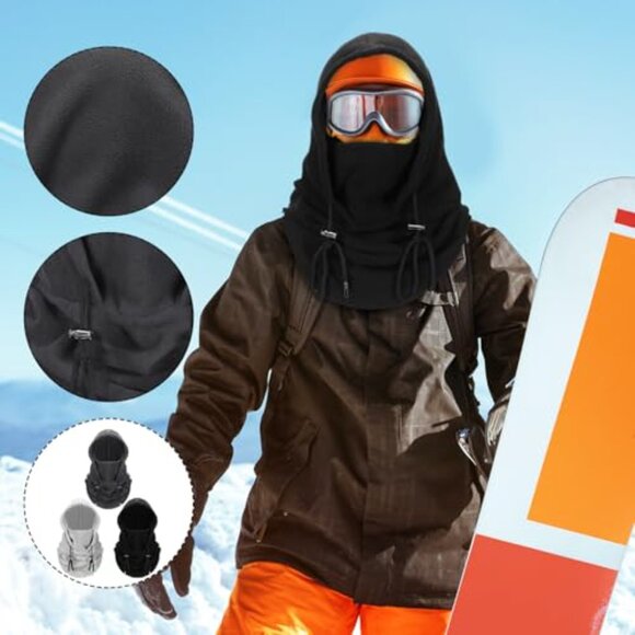 Wool Over Helmet Balaclava Windproof Ski Mask Adjustable Fit Winter Sports main image 7